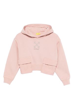 felpa in cotone rosa OFF WHITE KIDS | OGBB00BF25FLE0013B07